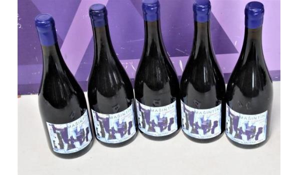 5 flessen rode wijn Valle del iatata MASINTIN Cinsault 2018